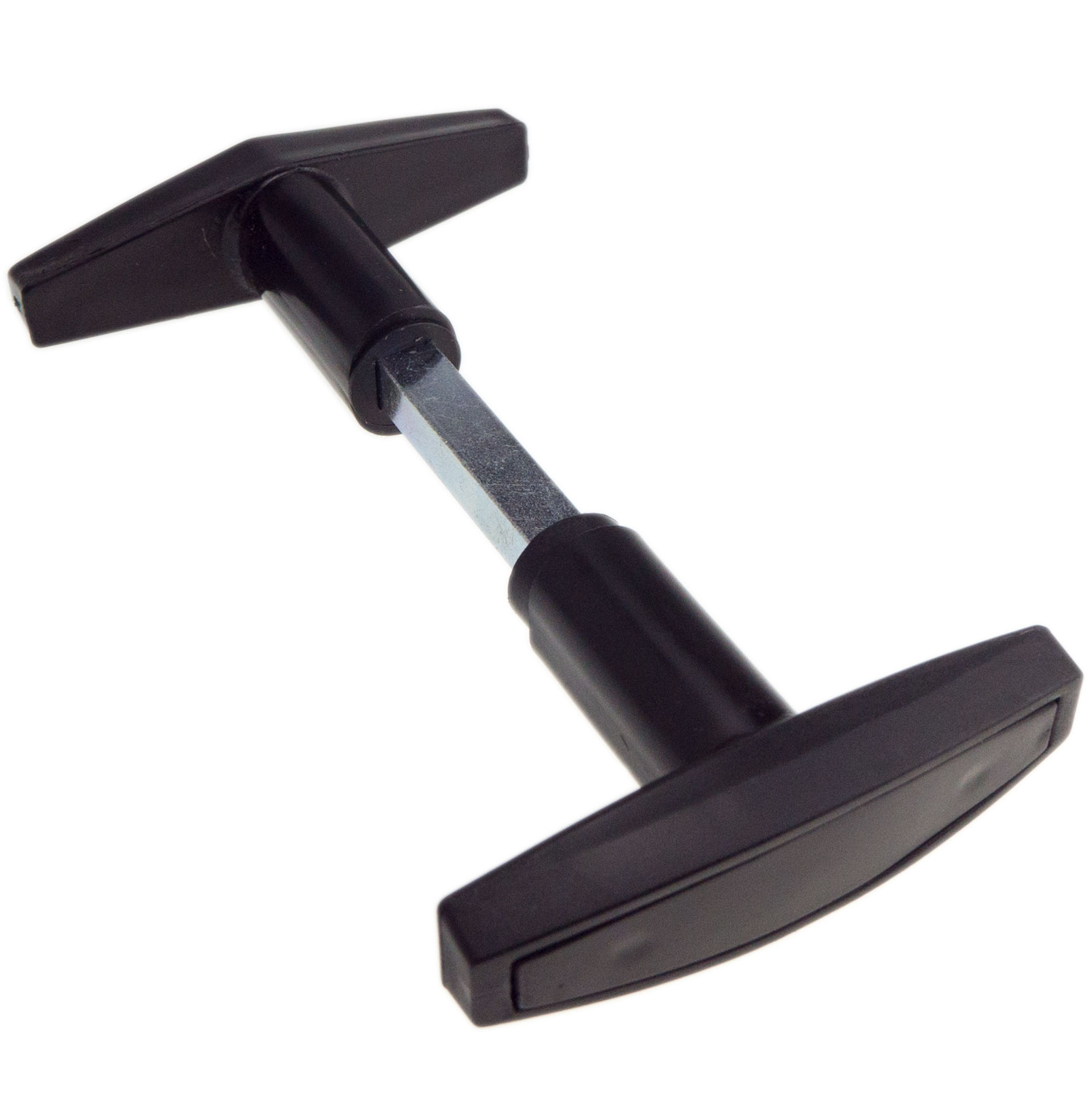 Garagentorgriff Garnitur Kunststoff schwarz Zubehör Türgriffe